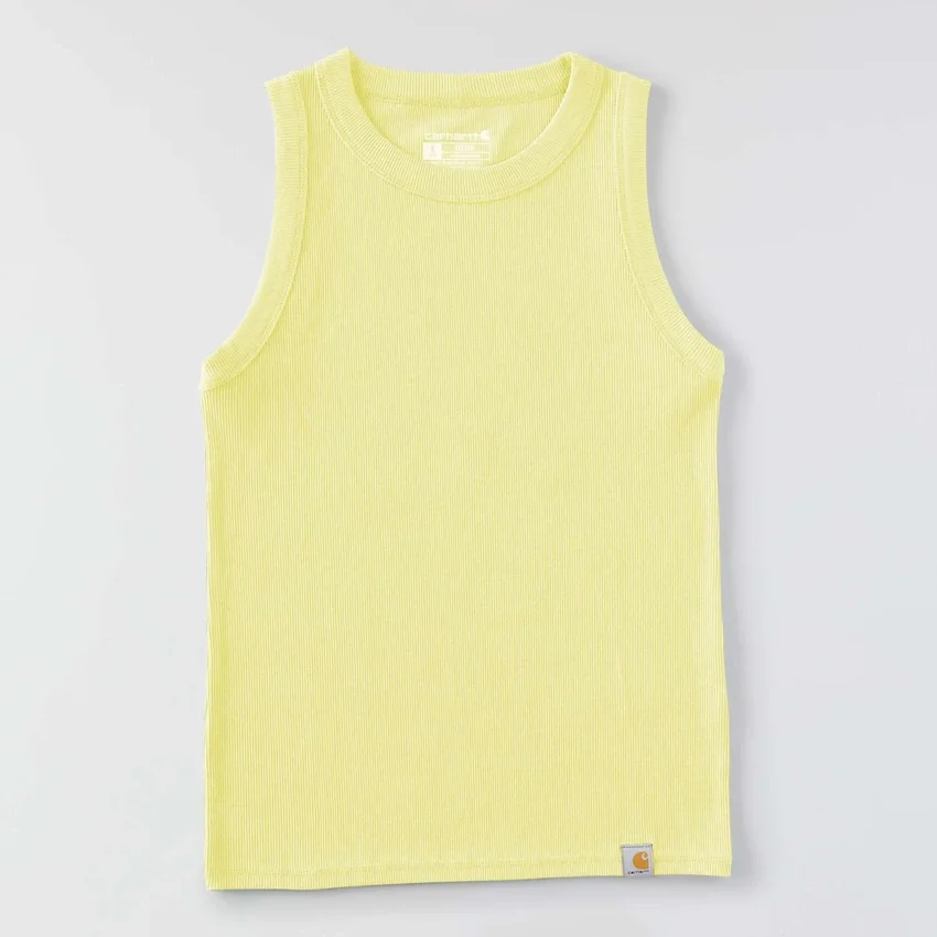 Leichtes, atmungsaktives Tencel-Tanktop für Damen mit Rippmuster