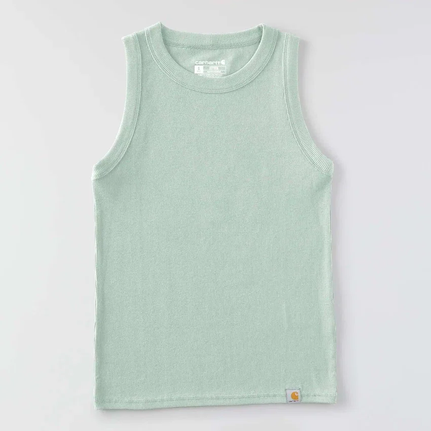 Leichtes, atmungsaktives Tencel-Tanktop für Damen mit Rippmuster