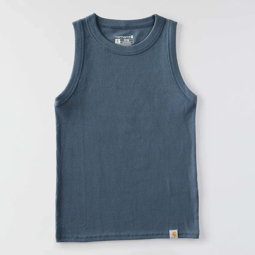 Leichtes, atmungsaktives Tencel-Tanktop für Damen mit Rippmuster