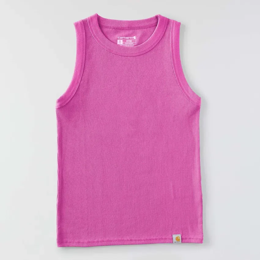 Leichtes, atmungsaktives Tencel-Tanktop für Damen mit Rippmuster