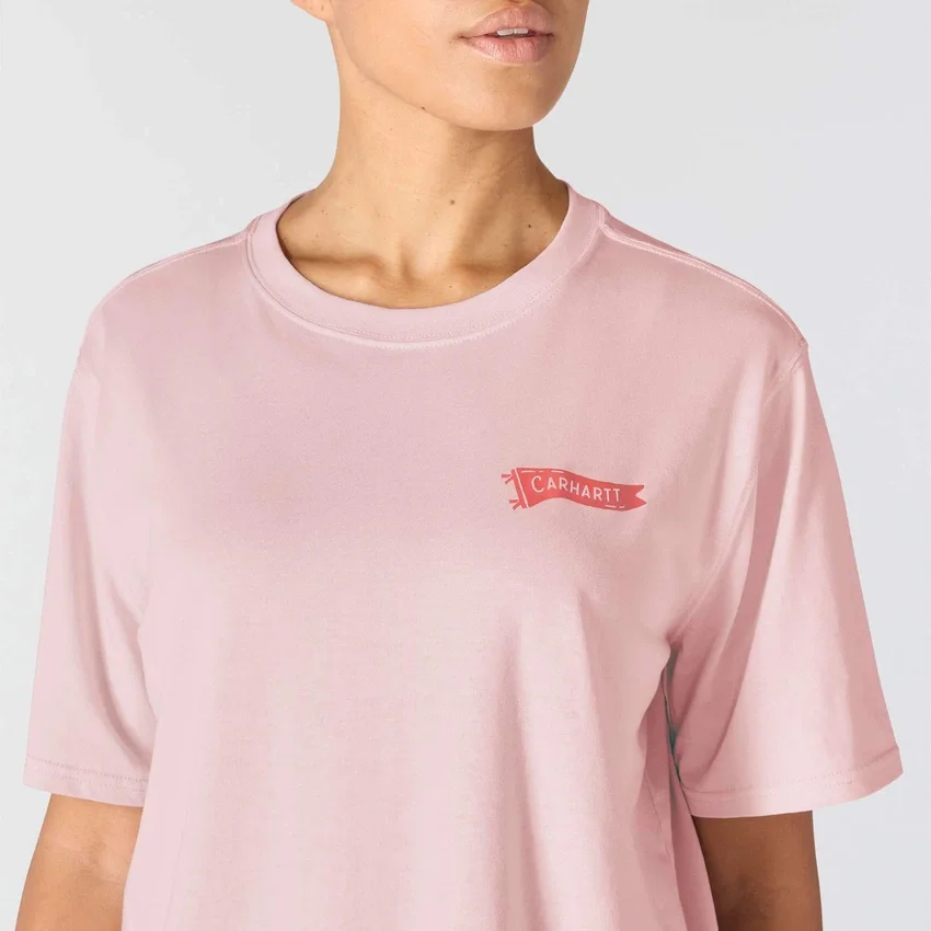 Leichtes Tencel-Hemd für Damen mit Wimpel-Motiv