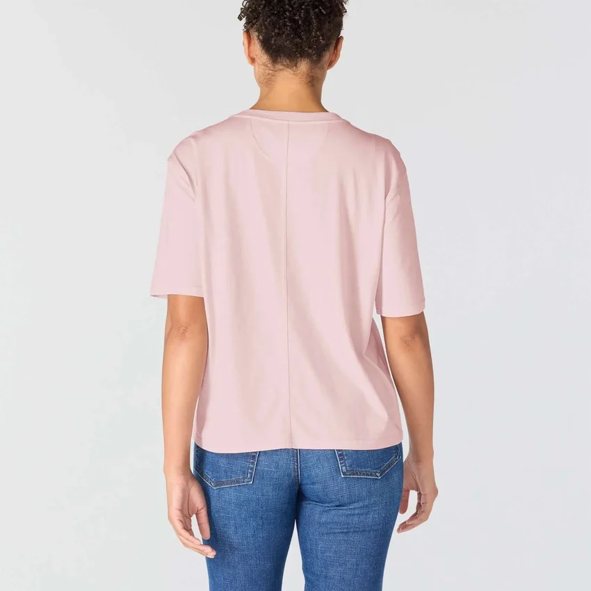 Leichtes Tencel-Hemd für Damen mit Wimpel-Motiv
