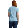 Leichtes Tencel-Hemd mit V-Ausschnitt und Grafik für Damen