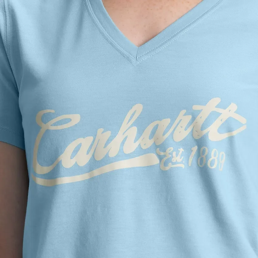 Leichtes Tencel-Hemd mit V-Ausschnitt und Grafik für Damen