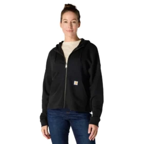 Leichtes Tencel-Hoodie mit durchgehendem Reissverschluss für Damen