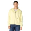 Leichtes Tencel-Hoodie mit durchgehendem Reissverschluss für Damen