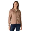 Leichtes Tencel-Hoodie mit durchgehendem Reissverschluss für Damen