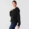 Leichtes Tencel-Hoodie mit durchgehendem Reissverschluss für Damen