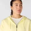 Leichtes Tencel-Hoodie mit durchgehendem Reissverschluss für Damen