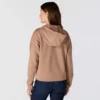 Leichtes Tencel-Hoodie mit durchgehendem Reissverschluss für Damen
