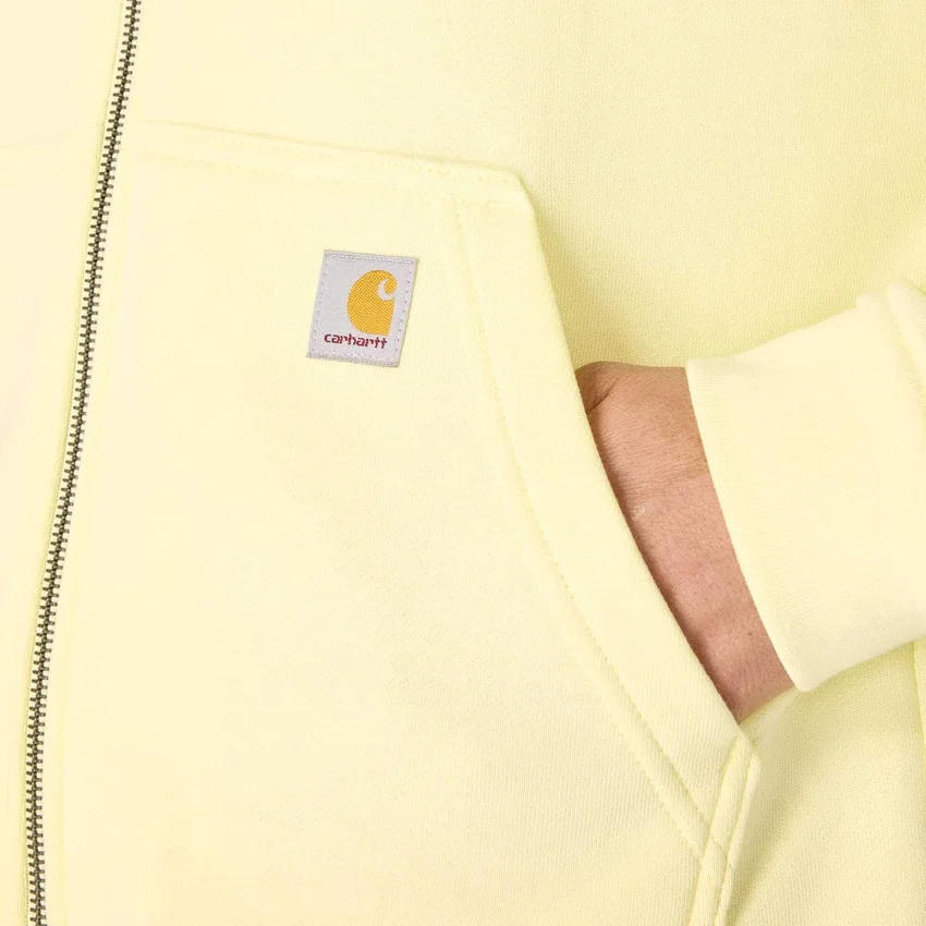 Leichtes Tencel-Hoodie mit durchgehendem Reissverschluss für Damen