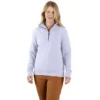 Leichtes Tencel-Pullover-Sweatshirt mit halbem Reissverschluss für Damen