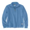 Leichtes Tencel-Pullover-Sweatshirt mit halbem Reissverschluss für Damen