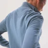 Leichtes Tencel-Pullover-Sweatshirt mit halbem Reissverschluss für Damen