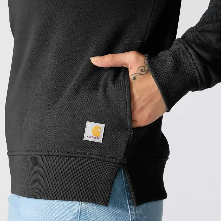 Leichtes Tencel-Pullover-Sweatshirt mit halbem Reissverschluss für Damen