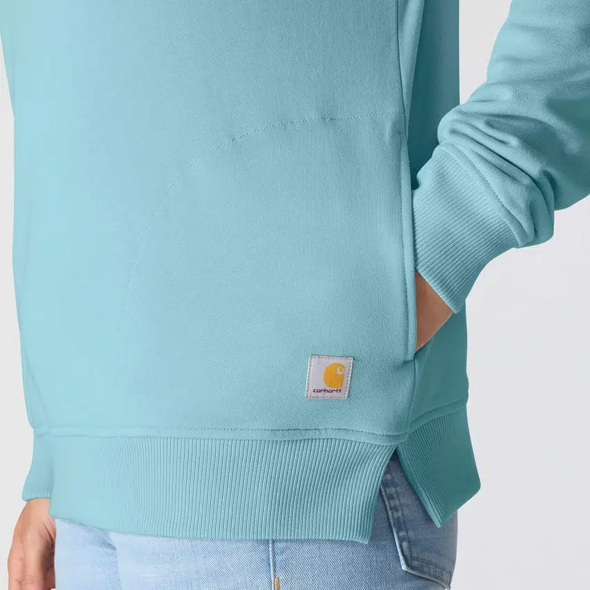 Leichtes Tencel-Pullover-Sweatshirt mit halbem Reissverschluss für Damen