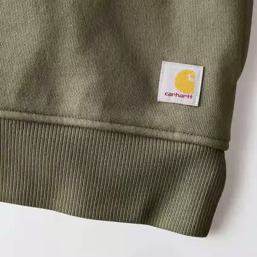 Leichtes Tencel-Pullover-Sweatshirt mit halbem Reissverschluss für Damen