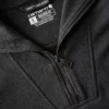 Leichtes Tencel-Pullover-Sweatshirt mit halbem Reissverschluss für Damen