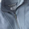 Leichtes Tencel-Pullover-Sweatshirt mit halbem Reissverschluss für Damen