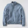 Leichtes Tencel-Pullover-Sweatshirt mit halbem Reissverschluss für Damen
