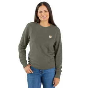 Leichtes Tencel-Sweatshirt mit Rundhalsausschnitt für Damen