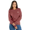 Leichtes Tencel-Sweatshirt mit Rundhalsausschnitt für Damen