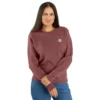 Leichtes Tencel-Sweatshirt mit Rundhalsausschnitt für Damen