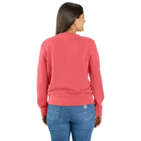 Leichtes Tencel-Sweatshirt mit Rundhalsausschnitt für Damen