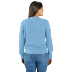 Leichtes Tencel-Sweatshirt mit Rundhalsausschnitt für Damen