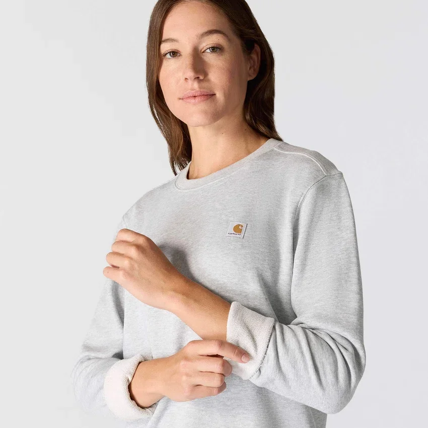 Leichtes Tencel-Sweatshirt mit Rundhalsausschnitt für Damen