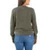 Leichtes Tencel-Sweatshirt mit Rundhalsausschnitt für Damen