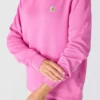 Leichtes Tencel-Sweatshirt mit Rundhalsausschnitt für Damen