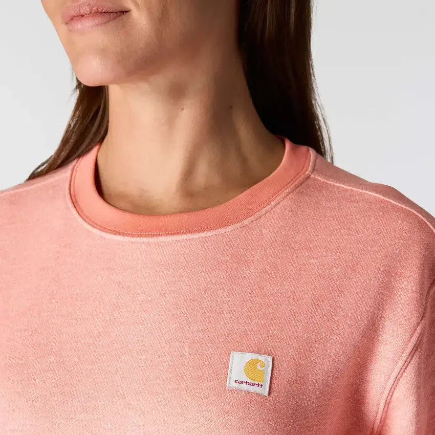 Leichtes Tencel-Sweatshirt mit Rundhalsausschnitt für Damen