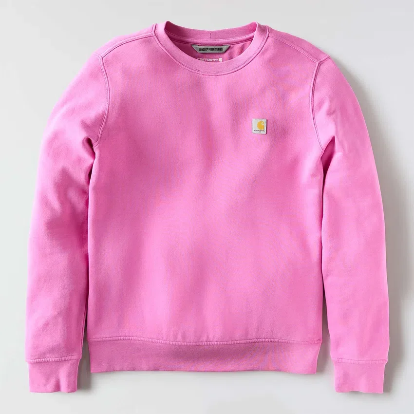 Leichtes Tencel-Sweatshirt mit Rundhalsausschnitt für Damen