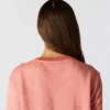 Leichtes Tencel-Sweatshirt mit Rundhalsausschnitt für Damen