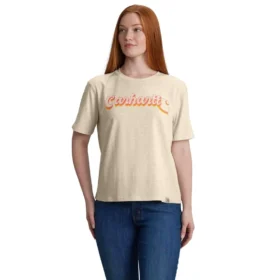 Leichtes Tencel-Sweatshirt mit Rundhalsausschnitt und Grafikprint für Damen
