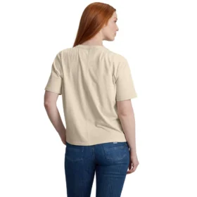 Leichtes Tencel-Sweatshirt mit Rundhalsausschnitt und Grafikprint für Damen