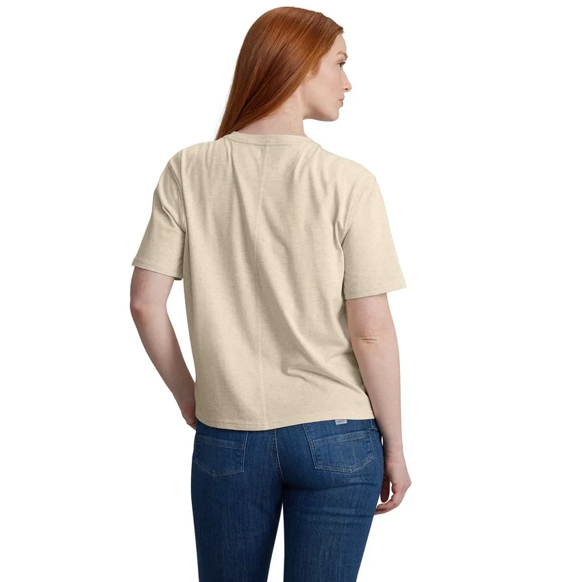 Leichtes Tencel-Sweatshirt mit Rundhalsausschnitt und Grafikprint für Damen