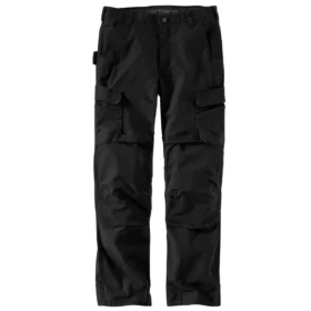 Locker sitzende, gerade geschnittene Cargo-Hose mit Double Knee Pant – Arbeitshose