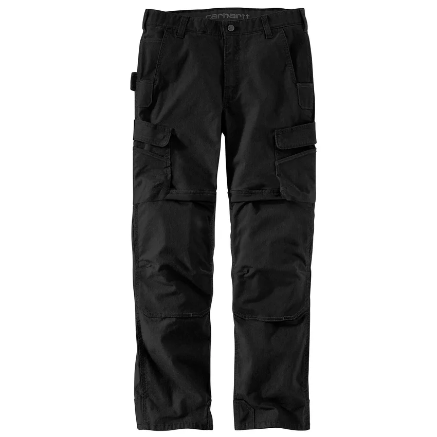 Locker sitzende, gerade geschnittene Cargo-Hose mit Double Knee Pant – Arbeitshose