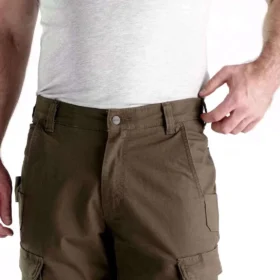 Locker sitzende, gerade geschnittene Cargo-Hose mit Double Knee Pant – Arbeitshose