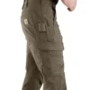 Locker sitzende, gerade geschnittene Cargo-Hose mit Double Knee Pant – Arbeitshose