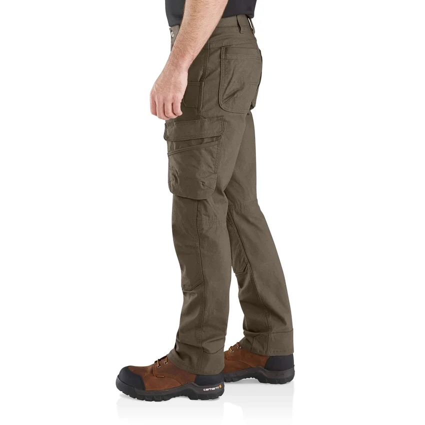 Locker sitzende, gerade geschnittene Cargo-Hose mit Double Knee Pant – Arbeitshose