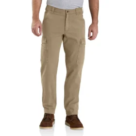 Locker sitzende, gerade geschnittene Rigby-Canvas-Cargo-Hose – Arbeitshose