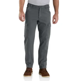 Locker sitzende, gerade geschnittene Rigby-Canvas-Cargo-Hose – Arbeitshose
