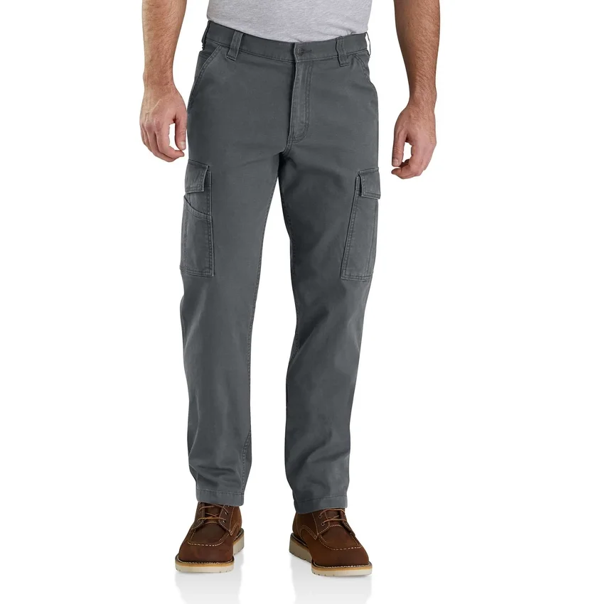 Locker sitzende, gerade geschnittene Rigby-Canvas-Cargo-Hose – Arbeitshose