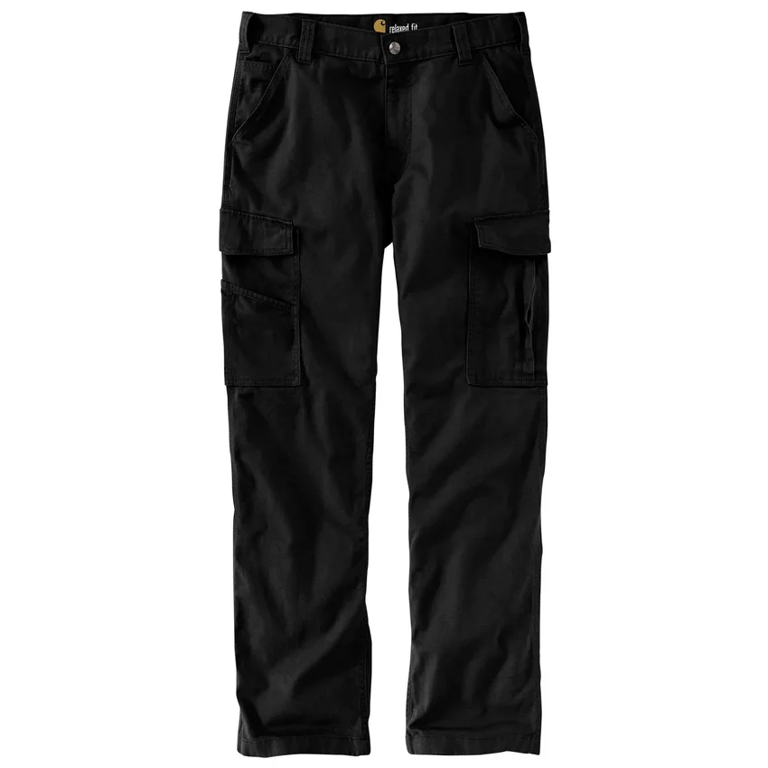 Locker sitzende, gerade geschnittene Rigby-Canvas-Cargo-Hose – Arbeitshose