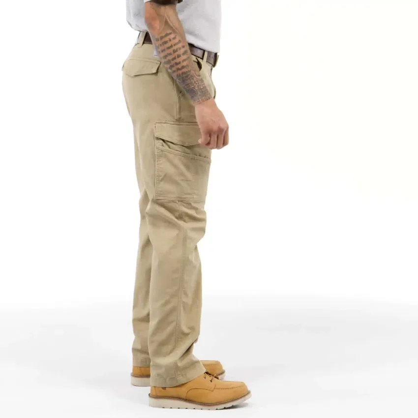 Locker sitzende, gerade geschnittene Rigby-Canvas-Cargo-Hose – Arbeitshose