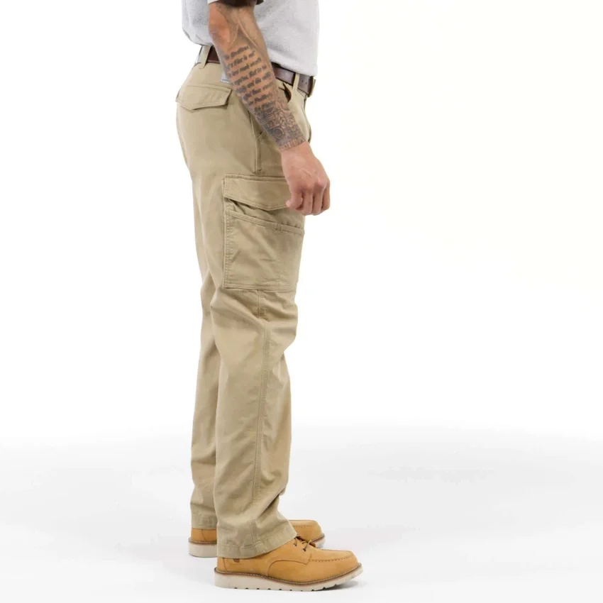 Locker sitzende, gerade geschnittene Rigby-Canvas-Cargo-Hose – Arbeitshose