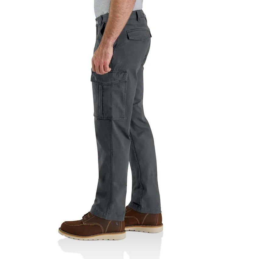 Locker sitzende, gerade geschnittene Rigby-Canvas-Cargo-Hose – Arbeitshose